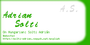 adrian solti business card