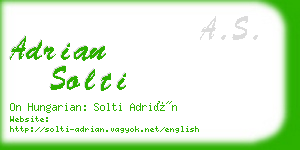 adrian solti business card